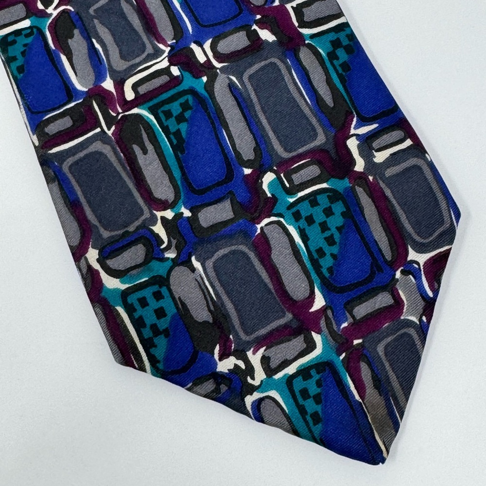 Vintage Viaggio Abstract Silk Neck Tie, retro, office,‎ work, business, suit